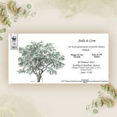 Zeytin Ağacı Temalı Davetiye - 1