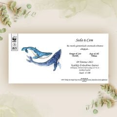 Balina Temalı Davetiye