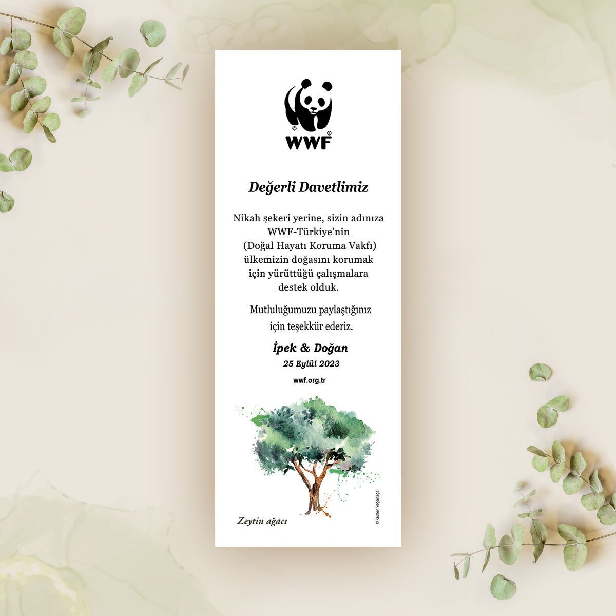 Zeytin Ağacı Temalı Kitap Ayracı - 2