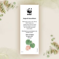 Erguvan Yaprağı Temalı Kitap Ayracı