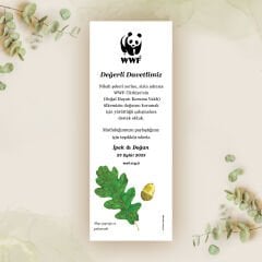 Meşe Palamudu Temalı Kitap Ayracı