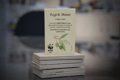 Zeytin Dalı Temalı Ahşap Magnet