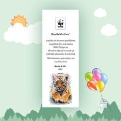 Kaplan Temalı Kitap Ayracı