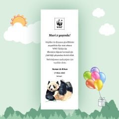 Panda Temalı Kitap Ayracı