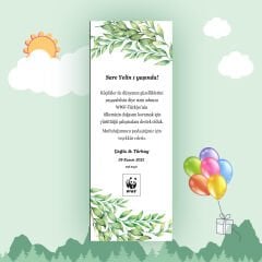 Yaprak Temalı Kitap Ayracı