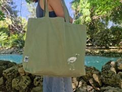 Kanvas Turna Temalı Kol Çantası