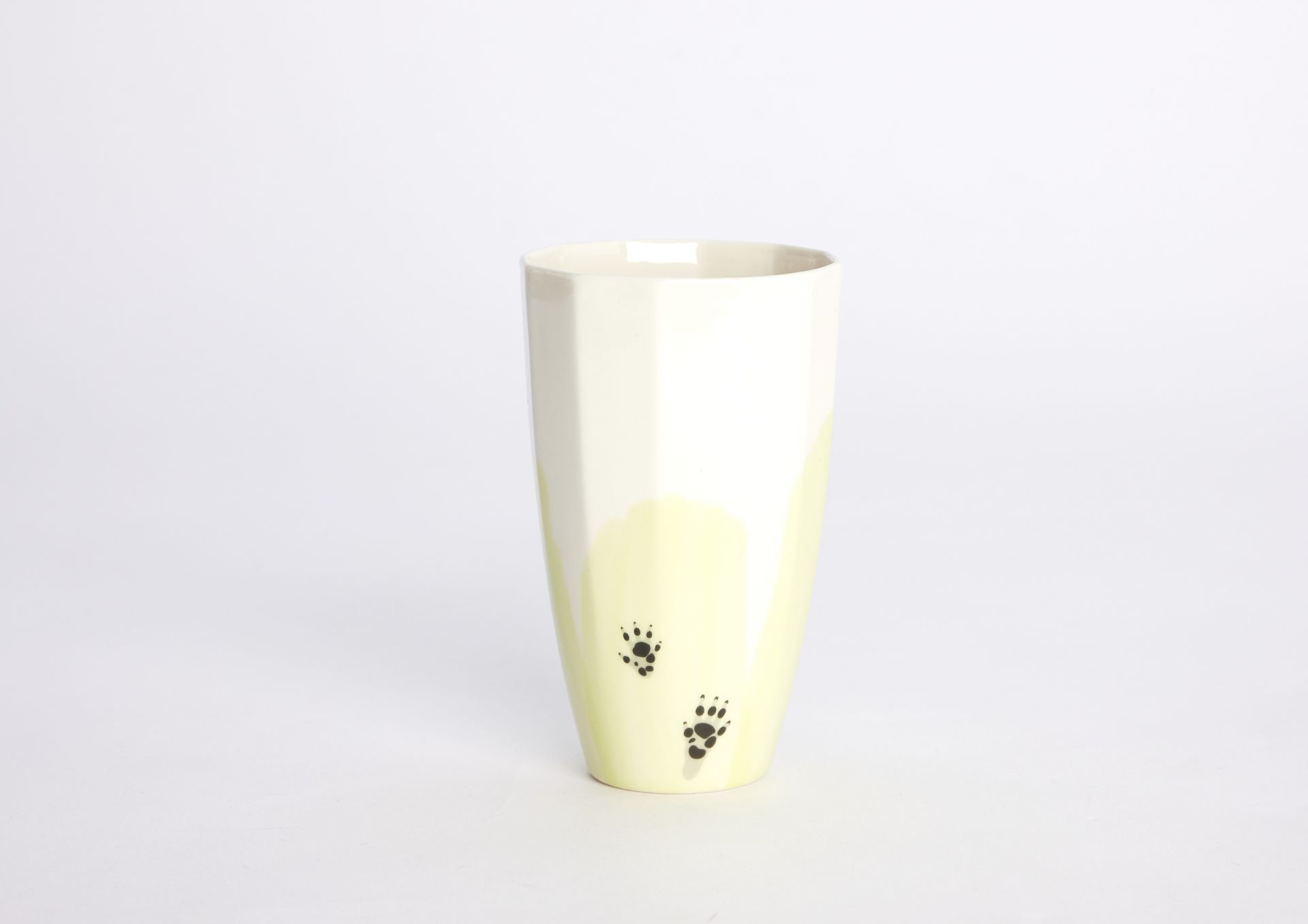 El Boyama Porselen Büyük Bardak – Kirpi İzleri