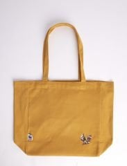 Kanvas Sincap Temalı Kol Çantası