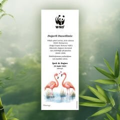 Flamingo Temalı Kitap Ayracı
