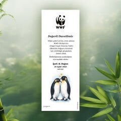 Penguen Temalı Kitap Ayracı