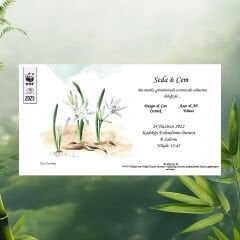 Kum Zambağı Temalı Davetiye