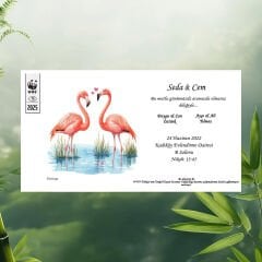 Flamingo Temalı Davetiye