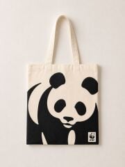 Panda Temalı Bez Çanta