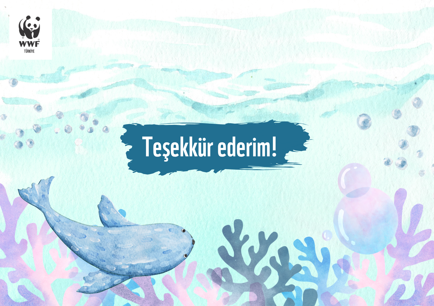 Teşekkür Ederim Temalı Destek Kartı